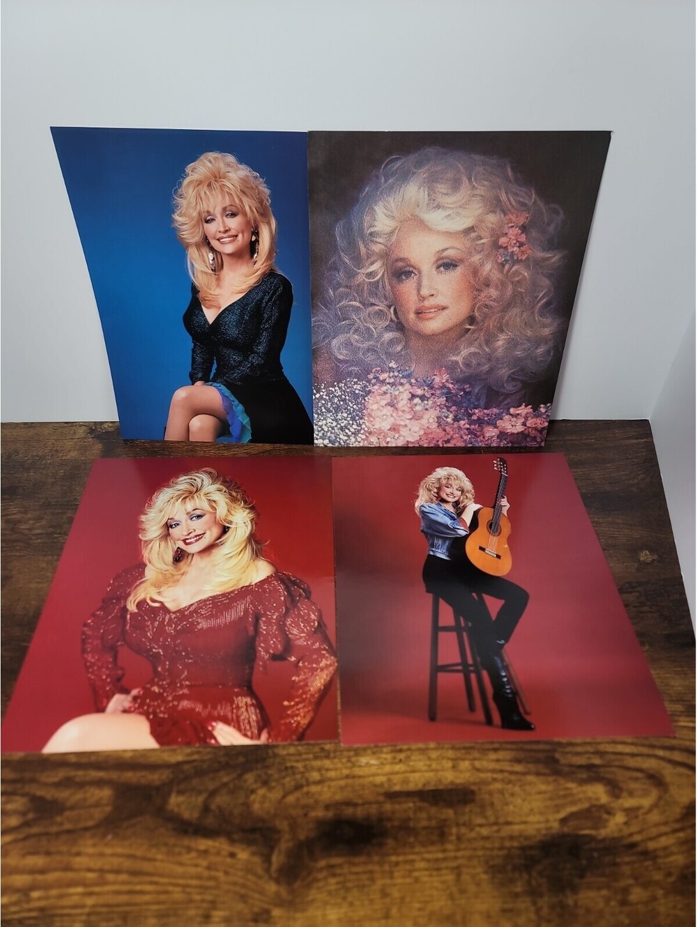 4 Vintage Dolly Parton 8 x 10 color Publicity  Photos